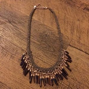 Bora Fringe Stella & Dot rose gold necklace